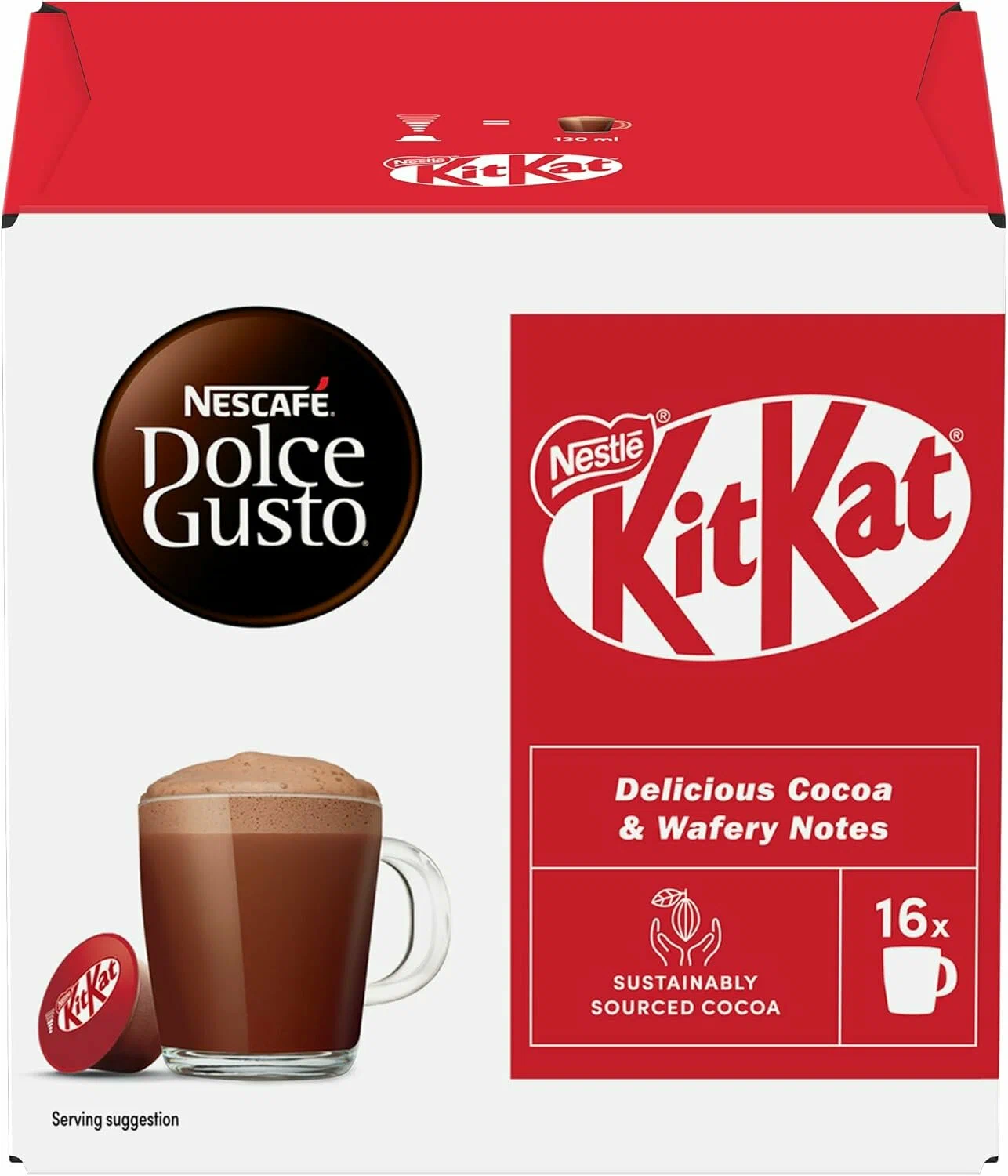 Капсулы для кофемашин Dolce Gusto - KitKat (16 шт.)