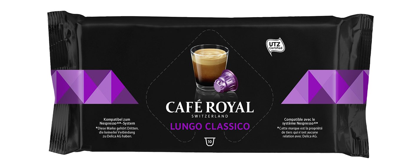 Капсулы для кофемашин Nespresso® Cafe Royal Lungo Classico