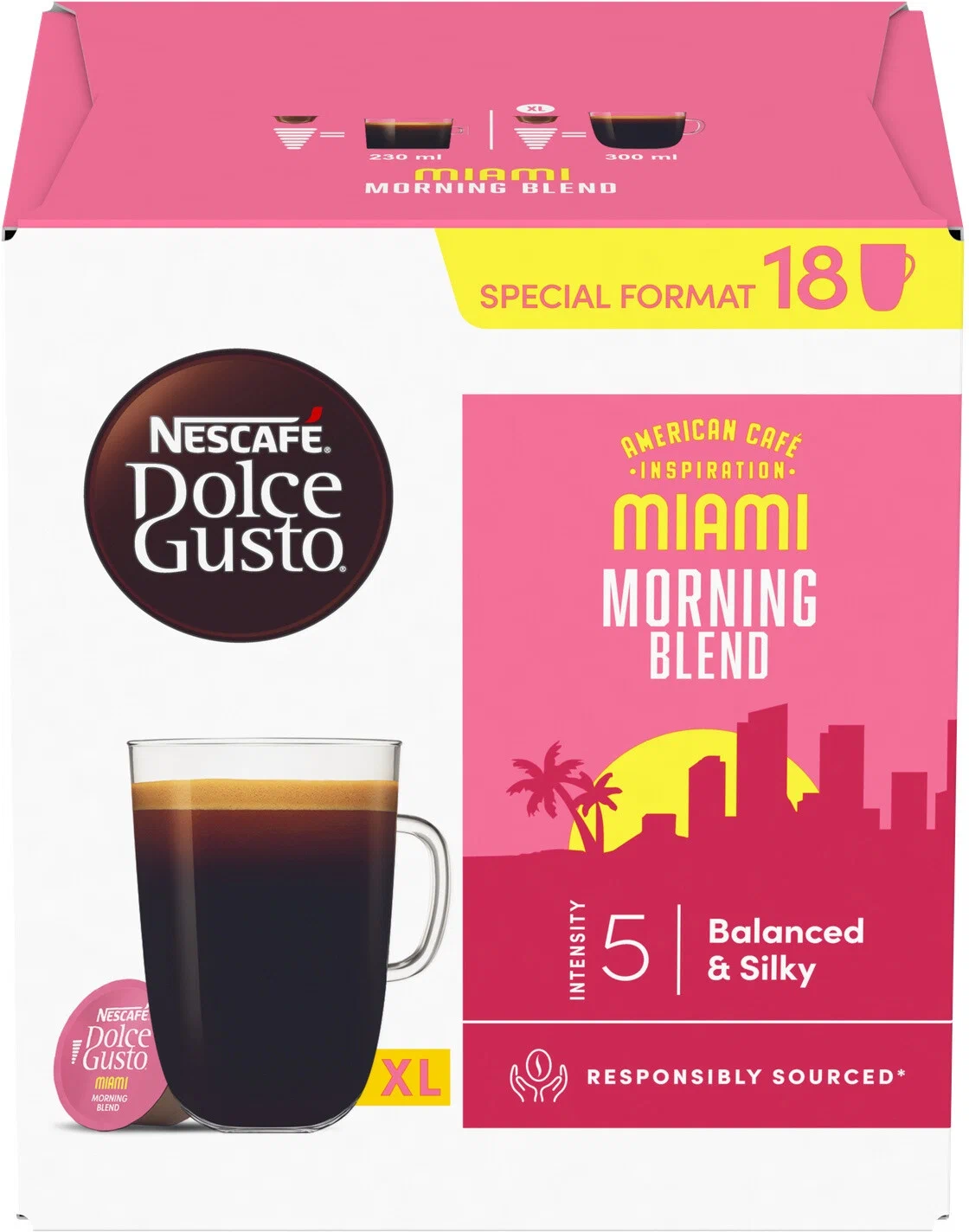 Капсулы для кофемашин Dolce Gusto -  Miami (18 шт.)