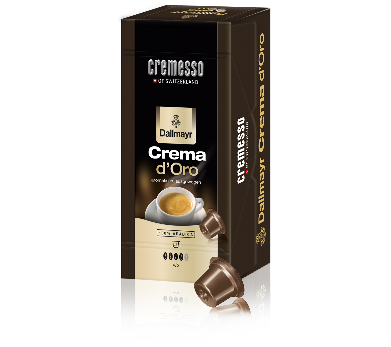 Капсулы для кофемашин Cremesso Dallmayr Crema d'Oro (16 шт)