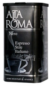 Кофе молотый Alta Roma Nero, аромабокс (500 гр)