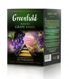 Чай черный Greenfield Grape Vines, 20 пир.