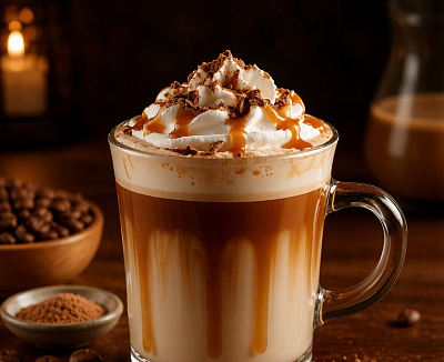 Кофе с карамельным сиропом