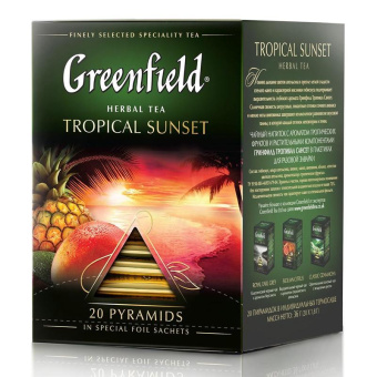 Чай фруктовый Greenfield Tropical Sunset, 20 пир.