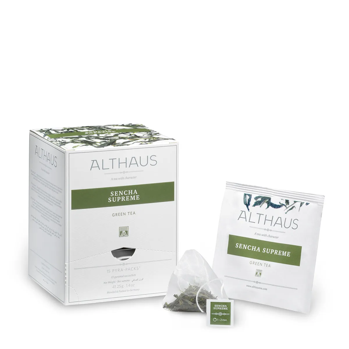 Чай зеленый Althaus Sencha Supreme, 15 пир.