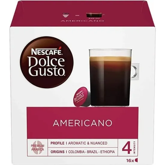 Капсулы для кофемашин Dolce Gusto -  Americano (16 шт.)