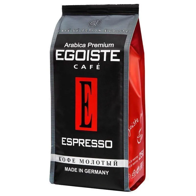 Кофе молотый Egoiste Espresso (250г)